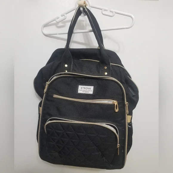 VGUC intricate laptop-friendly backpack w matching lunchbag - Picture 5 of 13